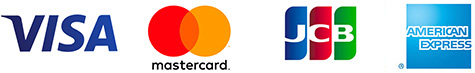 ご利用いただけるクレジットカードの種類: VISA、MASTER、DINERS、JCB、AMEX